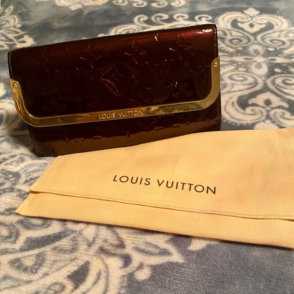LV💜Portefeuille Rossmore Purple Vernis Wallet - Picture 10 of 16